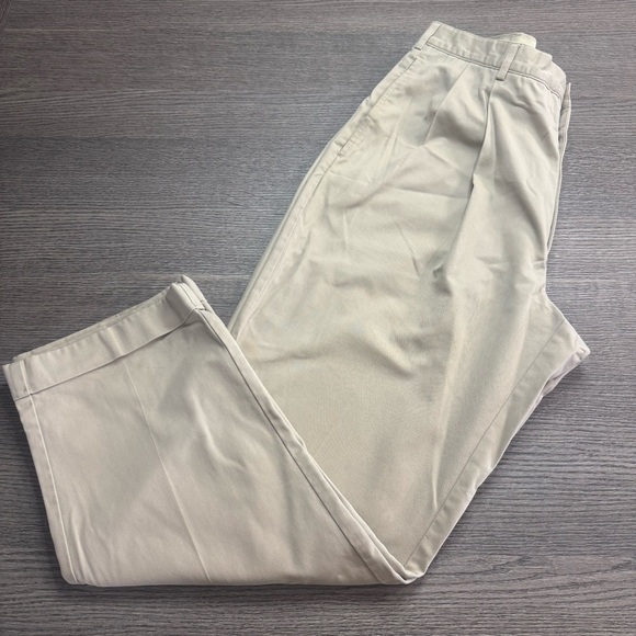 Tommy Hilfiger Other - Tommy Hilfiger Men’s Classic Pants 36x29 (Fits 34x28) Beige Pleated Cuffed